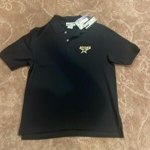 NHL Dallas Stars black polo, NWT, boys youth large